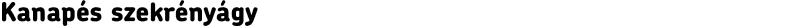 Kanapés szekrényágy