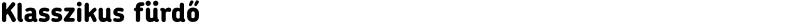 Klasszikus fürdő