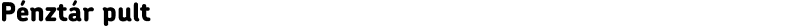 Pénztár pult