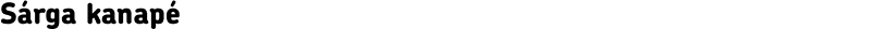 Sárga kanapé
