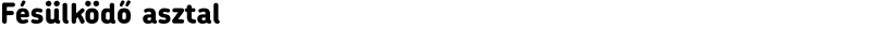Fésülködő asztal