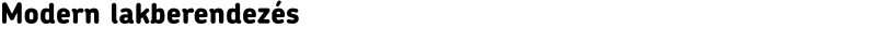 Modern lakberendezés