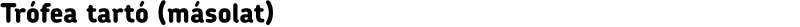 Trófea tartó (másolat)