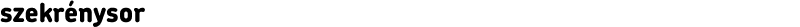 szekrénysor