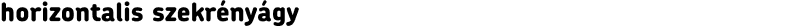 horizontalis szekrényágy