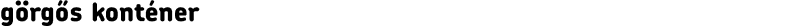 görgős konténer