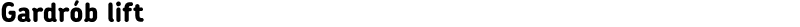 Gardrób lift