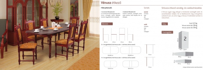 Butorbolt.hu » webáruház » vénusz étkezÅgarnitúra